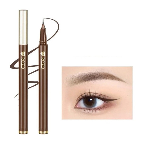Tynd farvet eyeliner Mat eyeliner Vandfast eyeliner Tea Brown
