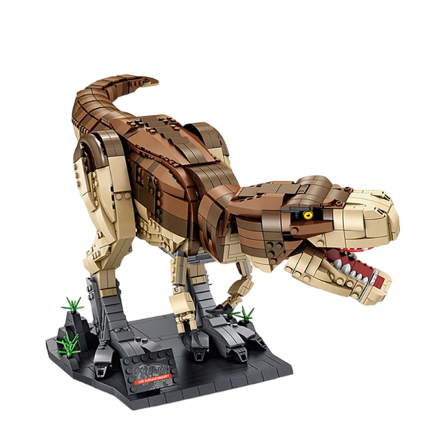 Tyrannosaurus Rex dinosauriebyggsats 1813 st 70x21x24 cm Vikmodell Jurassic World Kreativa byggsatser för barn och samlare 1