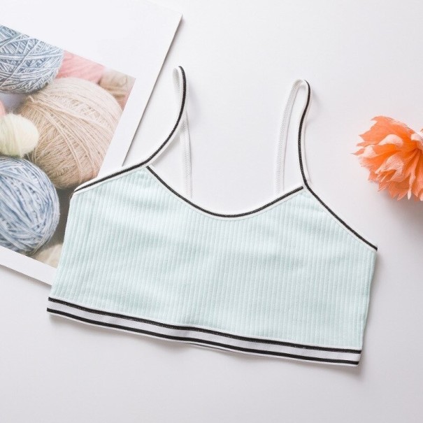 Tyttöjen kaarituellinen rintaliivi B1574 vaaleanvihreä L