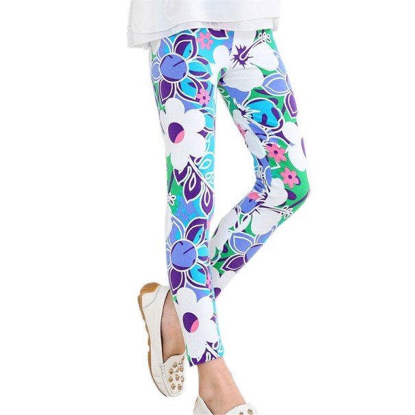 Tyttöjen leggingsit erilaisilla kuvioilla J616 3XL C