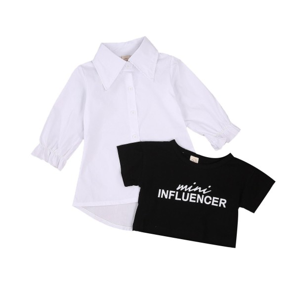 Tyttöjen paitamekko ja T-paita L1353 3