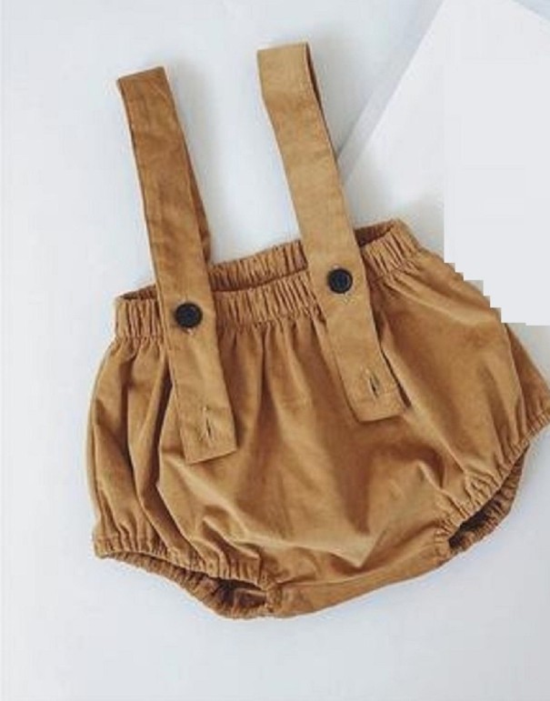 Tyttöjen shortsit N693 ruskea 9-12 kuukautta