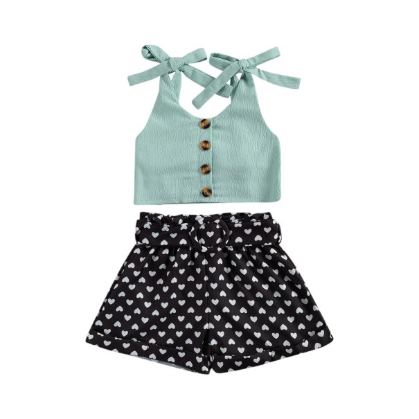 Tyttöjen toppi ja shortsit L1237 5 D