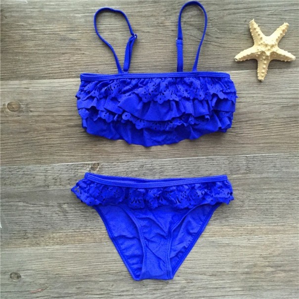 Tyylikäs tyttöjen bikini J2281 sininen 6