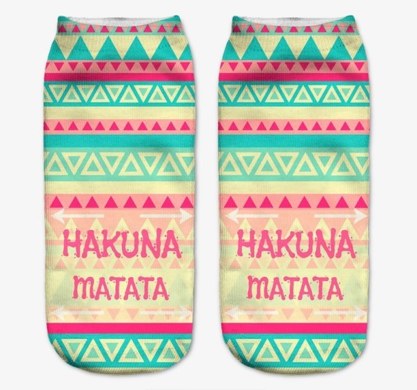 Tyylikkäät sukat, joissa on printti 1