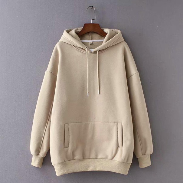 Übergroßes Damen-Sweatshirt beige L