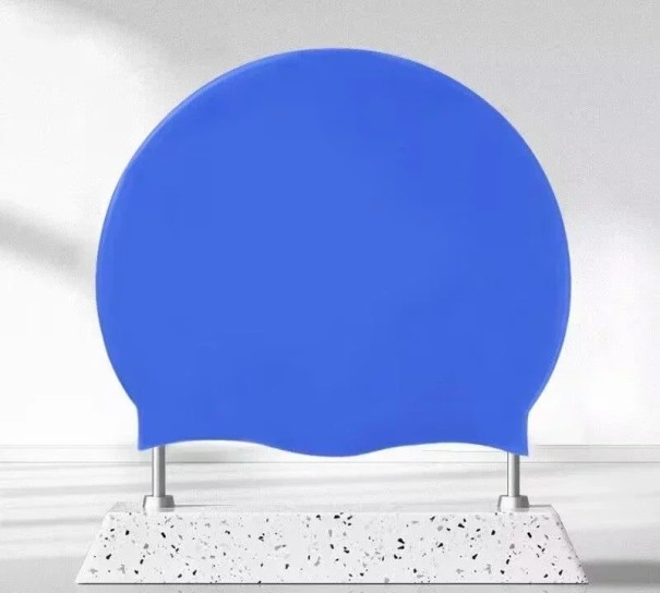 Uimavarusteet Liukumaton silikoninen uimalakki Vedenpitävä uimalakki Koko M Joustava sininen