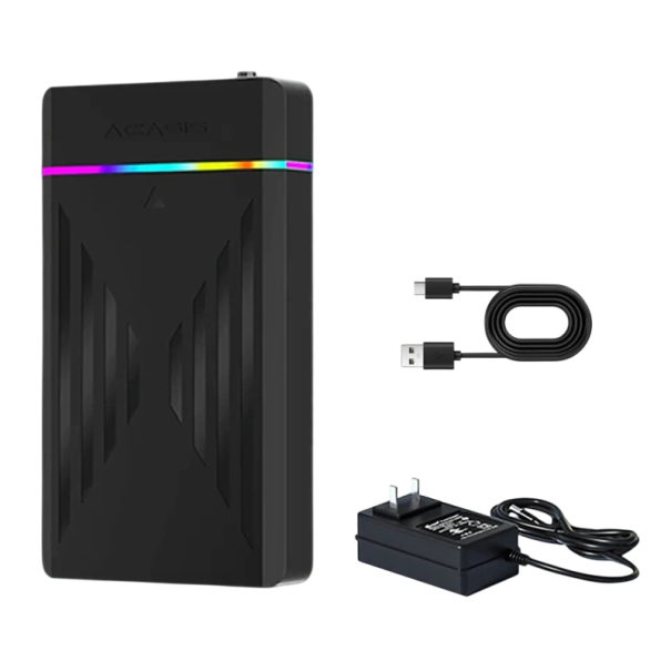 Ulkoisen pelilevyn 12TB 6 pelijärjestelmällä USB 3.0 musta RGB-valonauhalla Windows-retropelien emulaattoreille ja pelikirjastolle 1
