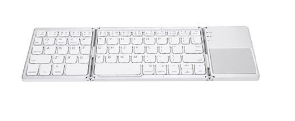 Ultra fina teclado sem fios dobrável J1630 branco