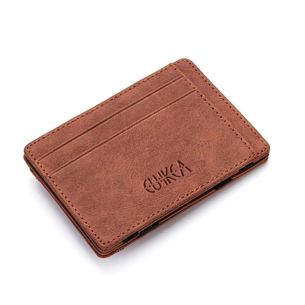 Ultra fine portefeuille marron