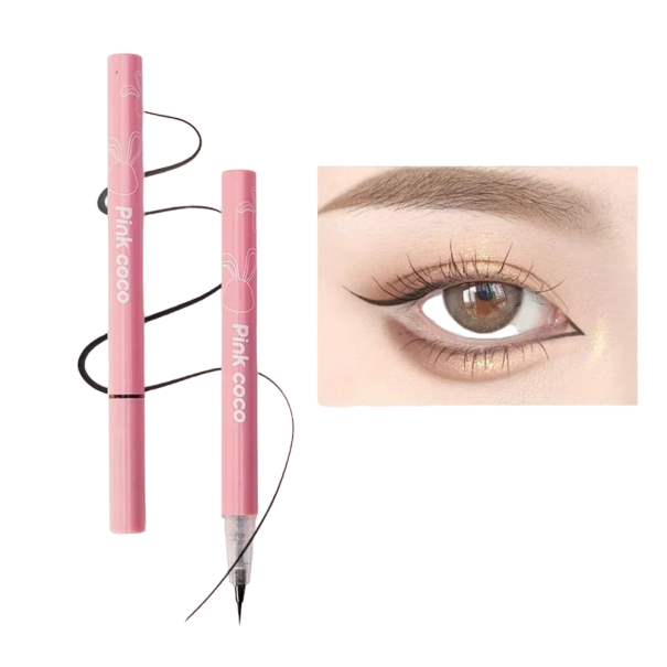 Ultradünner farbiger Eyeliner. Wasserfester, matter Eyeliner schwarz