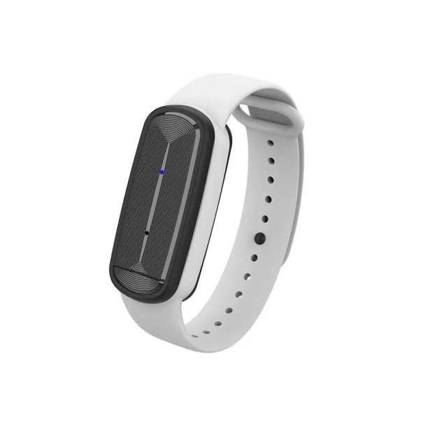 Ultraljudsrepellentarmband mot mygg med justerbara skyddsinställningar Micro USB-laddning Bärbart skydd för utomhusaktiviteter vit