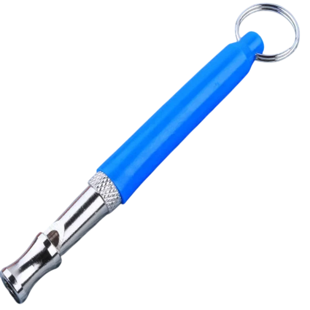 Ultraschall-Hundepfeife, 8 cm, Trainingspfeife, Hunderuf, Bellkontrolle, Trainingshilfe, Hundeflöte, große Reichweite blau
