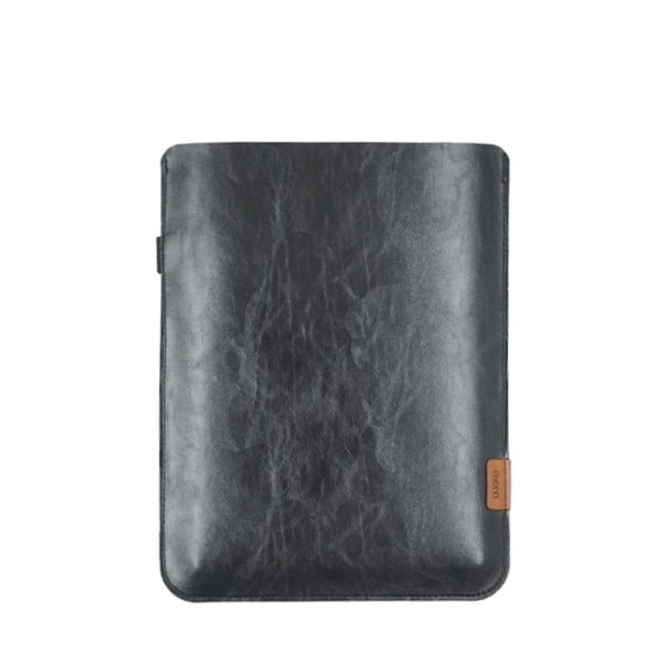 Ultratenké lesklé tablet tok 19,5 x 26 cm műbőr oldalsó hely a tollnak kihúzható tok hátizsákba és táskába utazáshoz és iskolába fekete