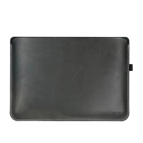 Ultratenké pouzdro na notebook 13 palců 336 x 238 mm z umělé kůže s prošitým lemem a poutkem i funkcí podložky pod myš na stůl černá