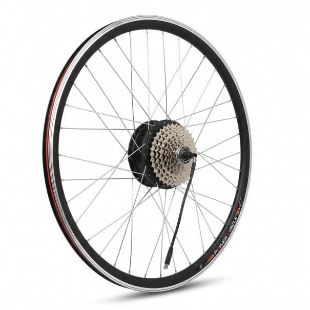 Umbaukit für Elektrofahrrad Hinterradmotor im Nabenmotor MXUS XF15C 48 V 500 W Rad 28" 700C Bremssensor Für Kassette 8–9 Gänge LCD-Display 1