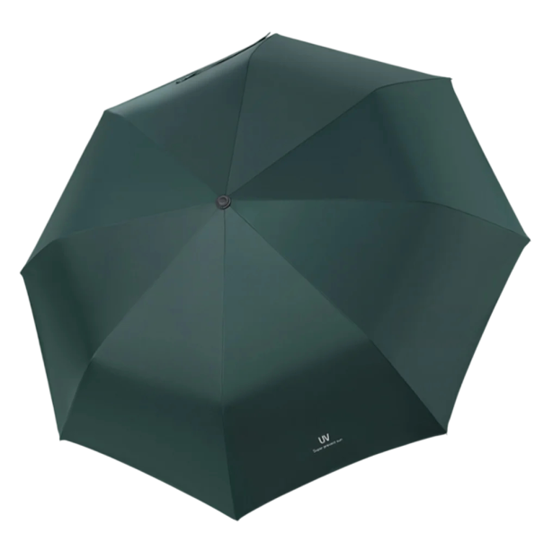 Umbrelă pliabilă de călătorie Umbrelă compactă ușoară rezistentă la vânt cu protecție UV pentru mașină în ploaie pentru bărbați și femei în deplasare verde inchis