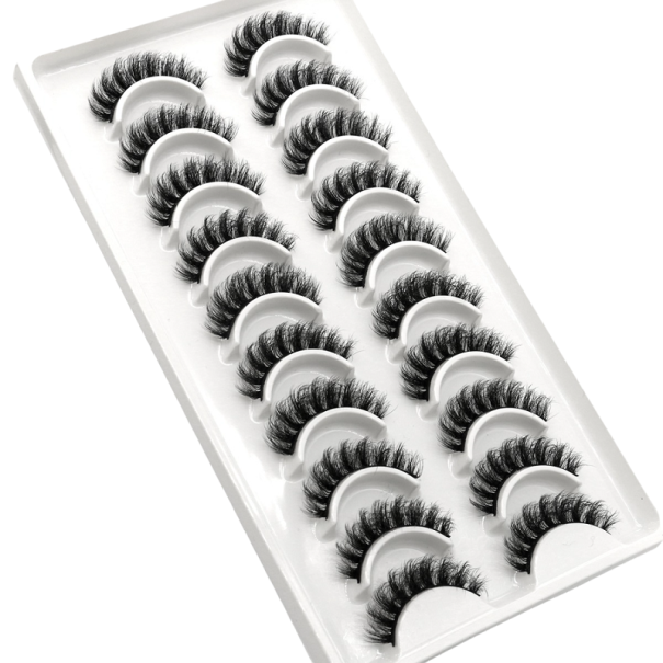 Umělé norkové řasy 10 párů 3D 26