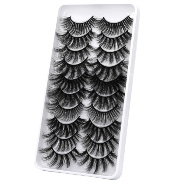Umělé norkové řasy 10 párů 3D 31