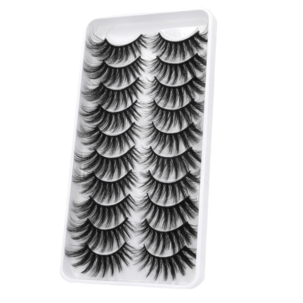 Umelé norkové riasy 10 párov 3D 13