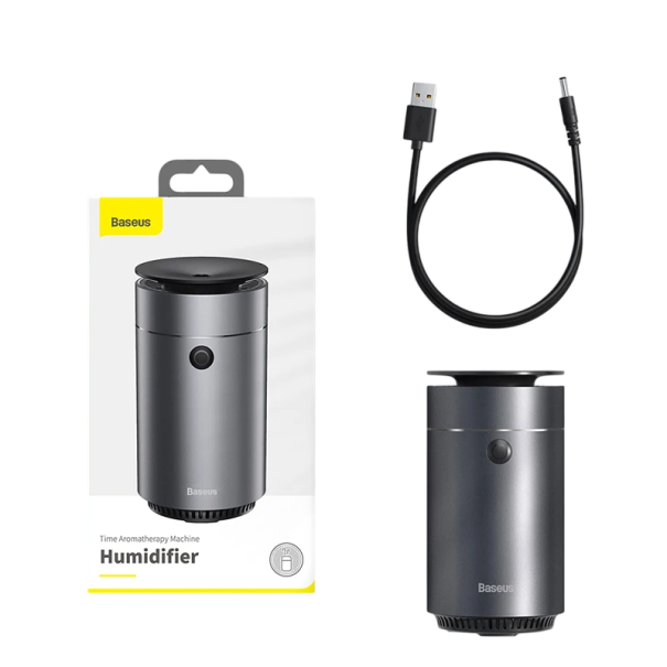 Umidificator de aer pentru mașină 75 ml 7 x 13 cm Aromaterapie cu opțiunea de uleiuri esențiale Alimentare USB Difuzor mini portabil 1