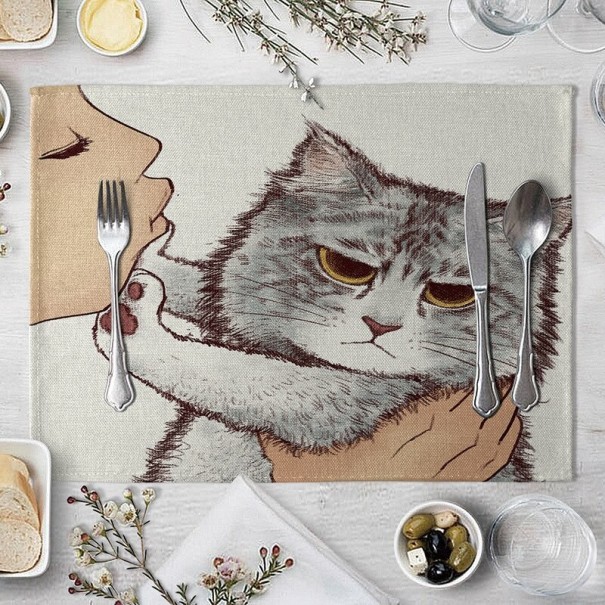 Underlägg med kattmotiv 11