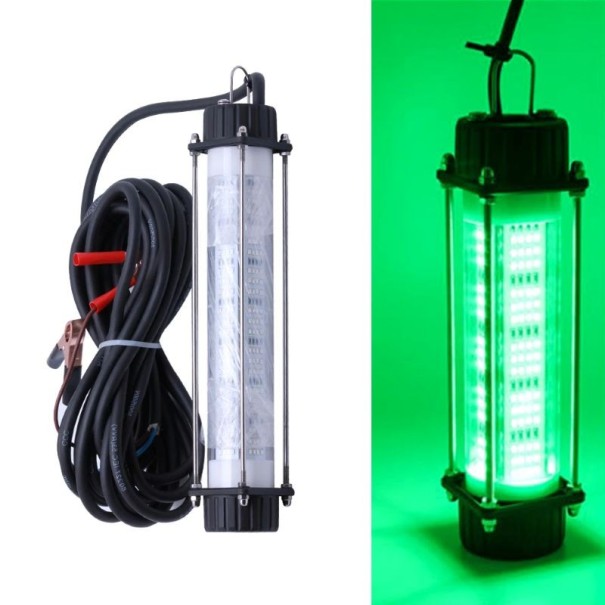 Underwater Fishing Light 180 W 293×50 mm LED 336 LEDs Stainless Steel Cable 7 m for Attracting Fish While Fishing green