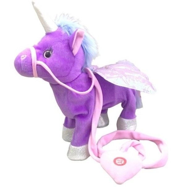 Unicorn mers 35 cm violet