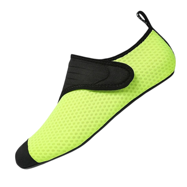 Unisex and Children's Water Shoes Slip-On Design with Heel Loop Rubber Sole Textile Upper For Water and Land For Beach and Water Sports yellow 39
