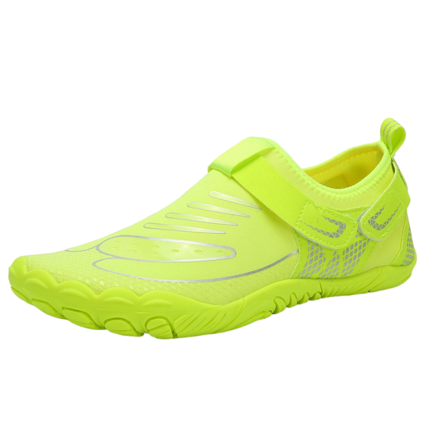 Unisex barfota sneakers neongul 45
