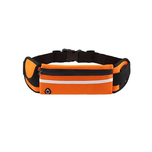 Unisex bolsa de desporto para corrida e ciclismo com cinto ajustável 70–120 cm para telemóvel e pequenos objetos laranja