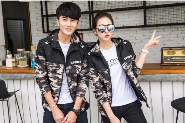 Unisex camouflagejakke khaki 3XL