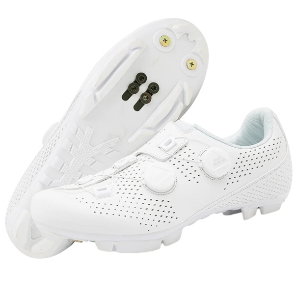 Unisex cyklistické boty s otočným zapínáním a kufrovým systémem nylon PU EVA bavlna bílá pro silniční a sportovní jízdu 45