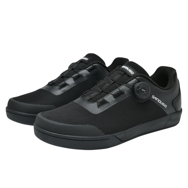 Unisex cyklistické boty s otočným zapínáním a podrážkou pro kufry nylon EVA bavlna pryž pro rekreační i sportovní cyklistiku černá 41