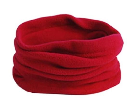 Unisex écharpe et bonnet d'hiver 2 en 1 J3544 rouge
