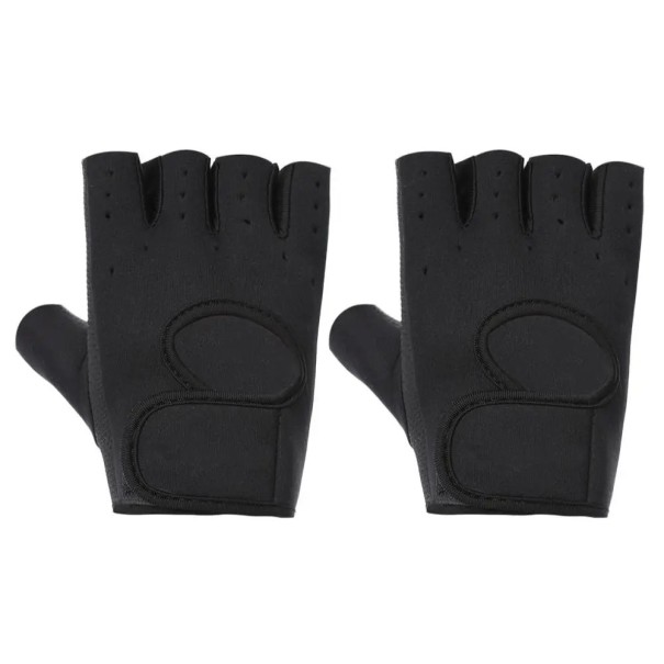 Unisex fitness rukavice Protiskluzové rukavice na cvičení z polyesteru a neoprenu Posilovací rukavice do fitka černá L