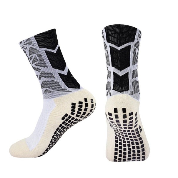 Unisex Fußballsocken EUR 38-45 rutschfeste Sportsocken zum Laufen elastische Wadensocken grau