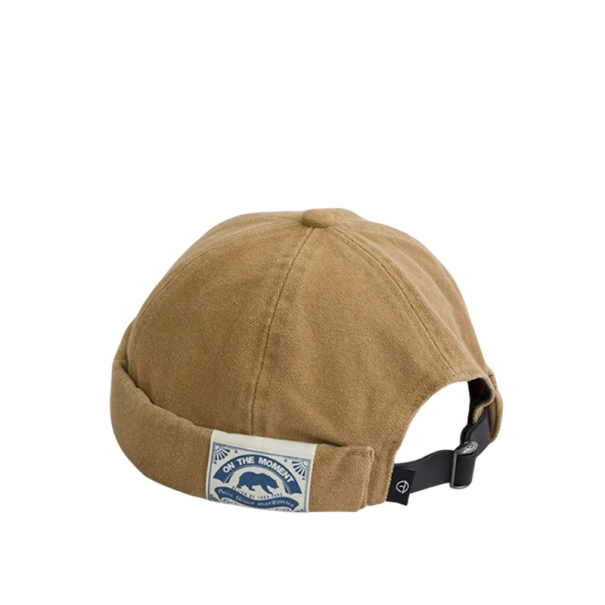 Unisex manšestrová sapka széle nélkül pamutból Állítható retro dockers kalap Streetwear hip hop stílus Kupolás kalap férfiaknak és nőknek bézs