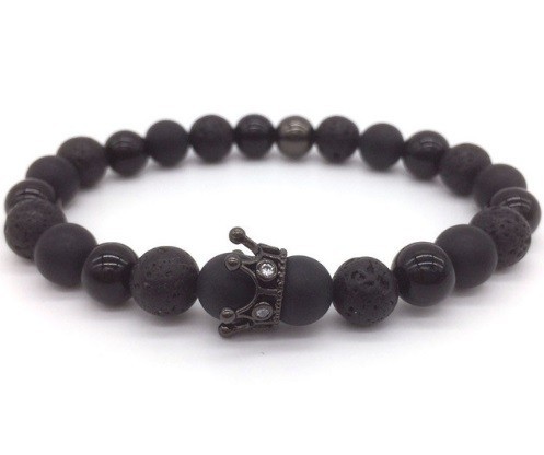 Unisex módny náramok KORUNKA J2754 čierna