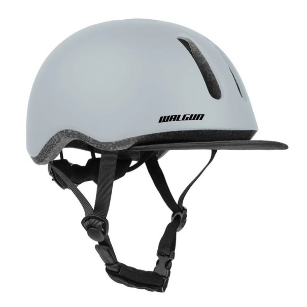 Unisex pyöräilykypärä EPS Yksivärinen kypärä walgun-logolla Kevyt urheilullinen suojakypärä pyöräilyyn MTB ja maantiellä harmaa L (59-64 cm)
