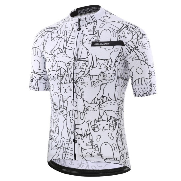 Unisex-pyöräilypaita P3766 valkoinen 4XL