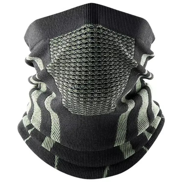Unisex šála 40 x 22 cm Polyesterový hřejivý límec Lyžařská kukla pro zimní sporty Ochranná měkká šálka pro lyžování, turistiku i každodenní nošení světle zelená