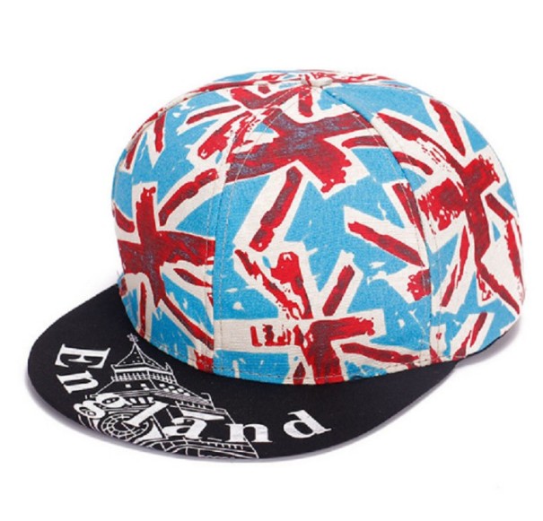 Unisex snapback England J2982 lyseblå