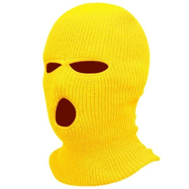 Unisex winter ski bivakmuts geel