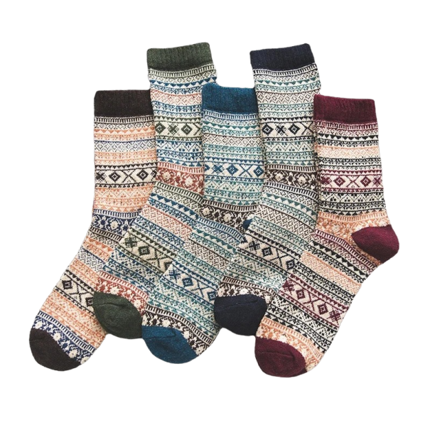 Unisex Winter Socks 5 Pairs, Size 39 - 45 1