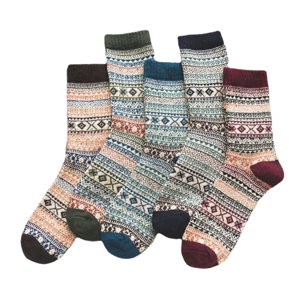 Unisex Wintersocken 5 Paar, Größe 39 - 45 1