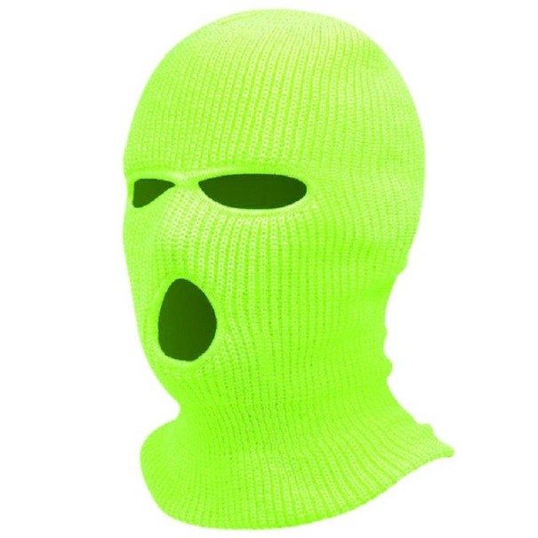 Unisex zimná lyžiarska kukla neónová žltá