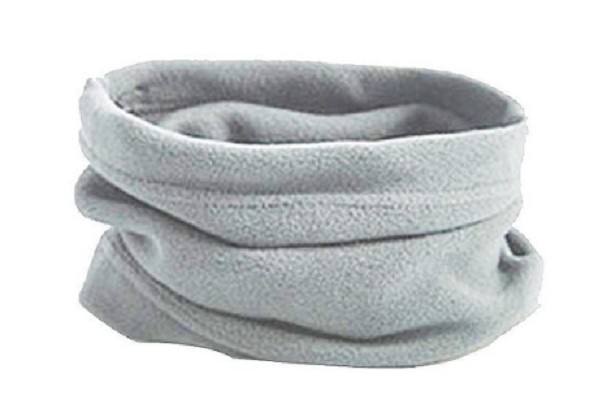 Unisex zimowa szal komin i czapka 2w1 J3544 jasnoszary Unisex zimowa szal komin i czapka 2w1 J3544 jasnoszary