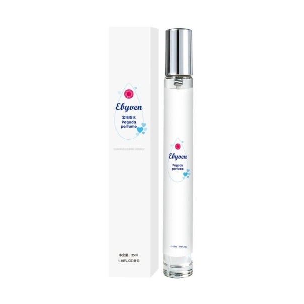 Unisexparfym Ebuwen Pagoda fräsch lätt långvarig doft 35 ml parfym i spray vit flaska för vardagligt bruk till arbete och fritid 1