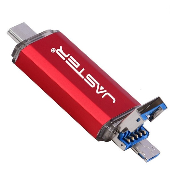 Unitate flash USB OTG 3in1 roșu 32GB